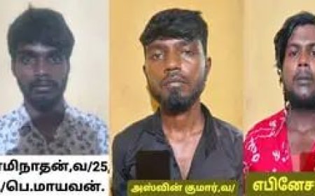 தடுக்க வந்த நண்பர் மீது கொலை வெறி தாக்குதல்.. மூவர் கைது