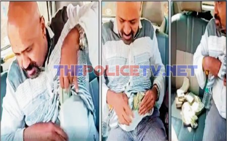 சட்டைக்குள்ள 14 லட்சத்தை பதுக்கிய மொட்டை; மொத்தமாக கைப்பற்றிய போலீசார்