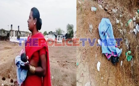 பிறந்த 3 மணி நேர குழந்தை சாலையோரம் வீச்சு;போலீஸ் விசாரணை
