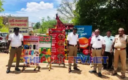 திண்டுக்கல்:அனுமதியின்றி வைக்கப்பட்டிருந்த விளம்பர பதாதைகள் அகற்றம்;போக்குவரத்து காவல்துறை அதிரடி