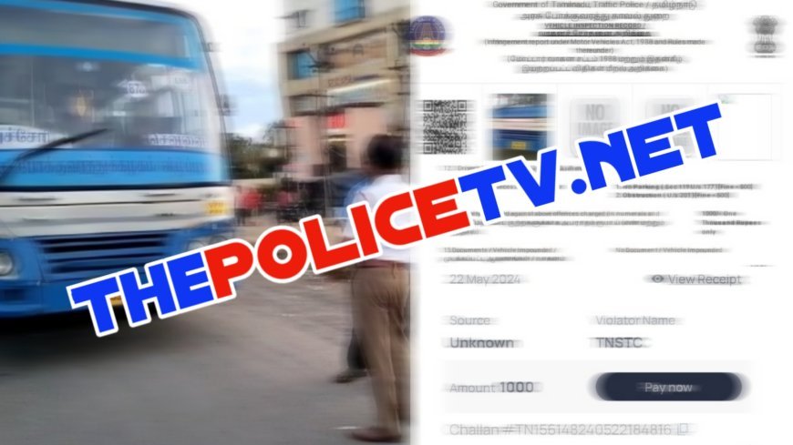 சீருடை சீட் பெல்ட் அணியவில்லையென 3 அரசு பேருந்துகளுக்கு அபராதம் விதித்த காவல் ஆய்வாளர்