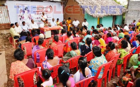உங்களை தேடி உங்கள் ஊரில்;இருளர் குடியிருப்பில் அடிப்படை வசதிகள் குறித்து ஆய்வு மேற்கொண்ட ஆட்சியர்