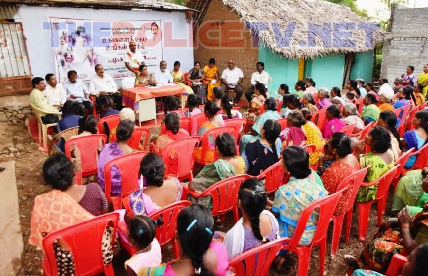 உங்களை தேடி உங்கள் ஊரில்;இருளர் குடியிருப்பில் அடிப்படை வசதிகள் குறித்து ஆய்வு மேற்கொண்ட ஆட்சியர்