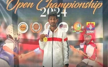 மலேசியாவில் நடைபெற்ற சிலம்பம் போட்டியில் தருமபுரி மாணவன் சாதனை