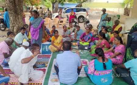 கச்சை கட்டி கிராமத்தில் ஊராட்சி தலைவர் முன்னிலையில் நடைபெற்ற கிராம சபை கூட்டம்