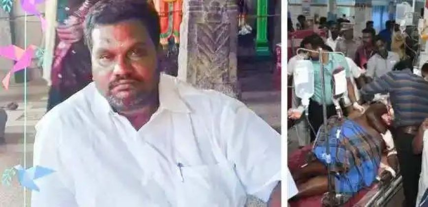 பாமக நிர்வாகி மீது சரமாரி வெட்டு;மர்ம நபர்கள் கொலைவெறி தாக்குதல்
