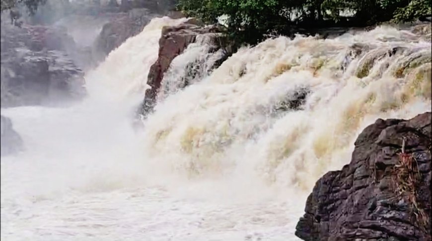 ஒகேனக்கல் காவிரி ஆற்றில் நீர்வரத்து 25 ஆயிரம் கனஅடியாக குறைந்த நிலையில் தற்போது மீண்டும் 55 ஆயிரம் கன அடியாக அதிகரிப்பு