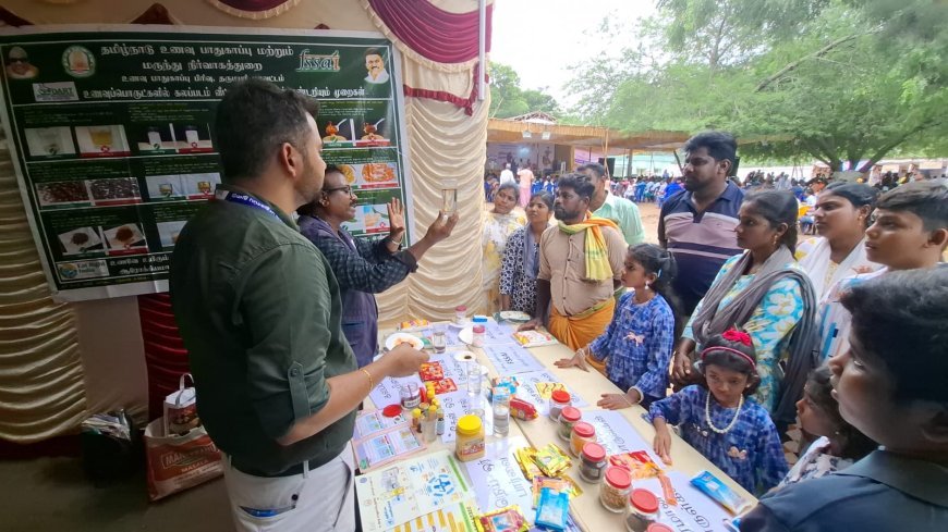 ஒகேனக்கல்  ஆடிப்பெருக்கு விழாவில் உணவு பாதுகாப்பு துறை சார்பாக விழிப்புணர்வு
