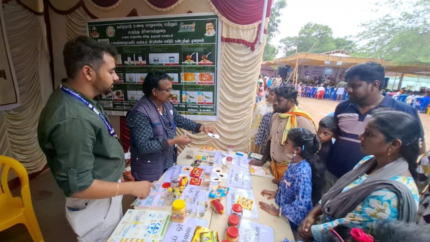 ஒகேனக்கல்  ஆடிப்பெருக்கு விழாவில் உணவு பாதுகாப்பு துறை சார்பாக விழிப்புணர்வு