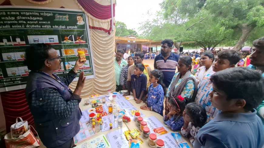 ஒகேனக்கல்  ஆடிப்பெருக்கு விழாவில் உணவு பாதுகாப்பு துறை சார்பாக விழிப்புணர்வு