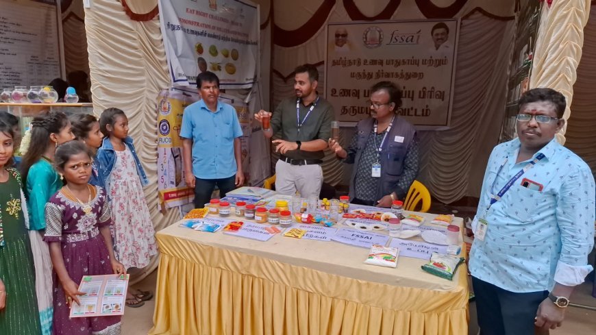 ஒகேனக்கல்  ஆடிப்பெருக்கு விழாவில் உணவு பாதுகாப்பு துறை சார்பாக விழிப்புணர்வு