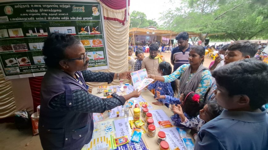 ஒகேனக்கல்  ஆடிப்பெருக்கு விழாவில் உணவு பாதுகாப்பு துறை சார்பாக விழிப்புணர்வு