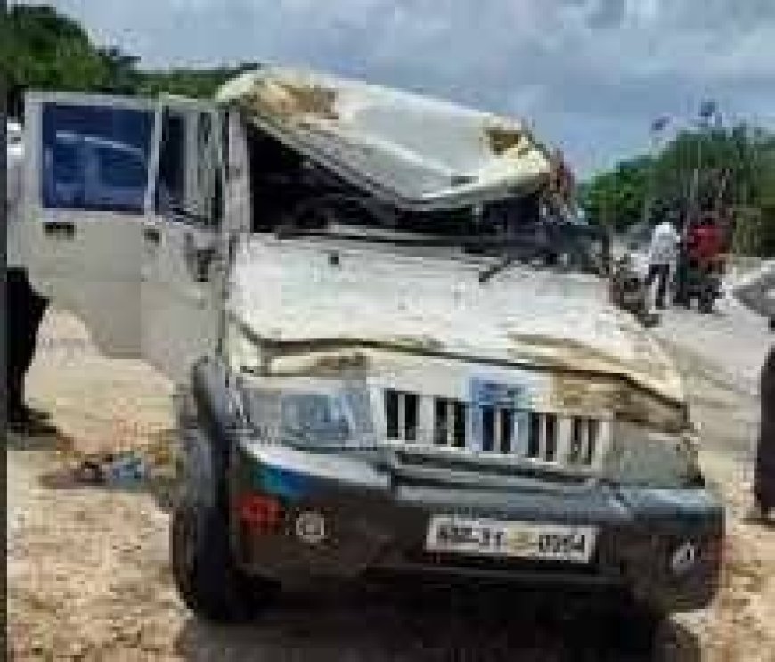ஜீப் கவிழ்ந்து விபத்திற்குள்ளானதில் கடலூர் டிஎஸ்பி படுகாயம்