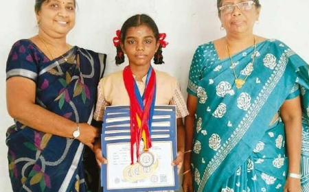 ஈரோடு பள்ளி மாணவி மாநில அளவில் சாதனை