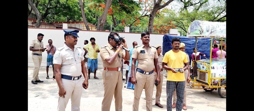 சுற்றுலா பயணிகளை ட்ரோன் மூலம் கண்காணித்து எச்சரித்த ஒகேனக்கல் காவல் ஆய்வாளர்