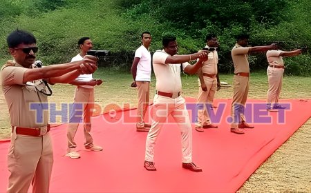 தருமபுரி வட்டார காவல்துறையினருக்கு துப்பாக்கி சுடும் நினைவூட்டல் பயிற்சி – ஒடசல்பட்டி வனப்பகுதியில் தீவிரம்